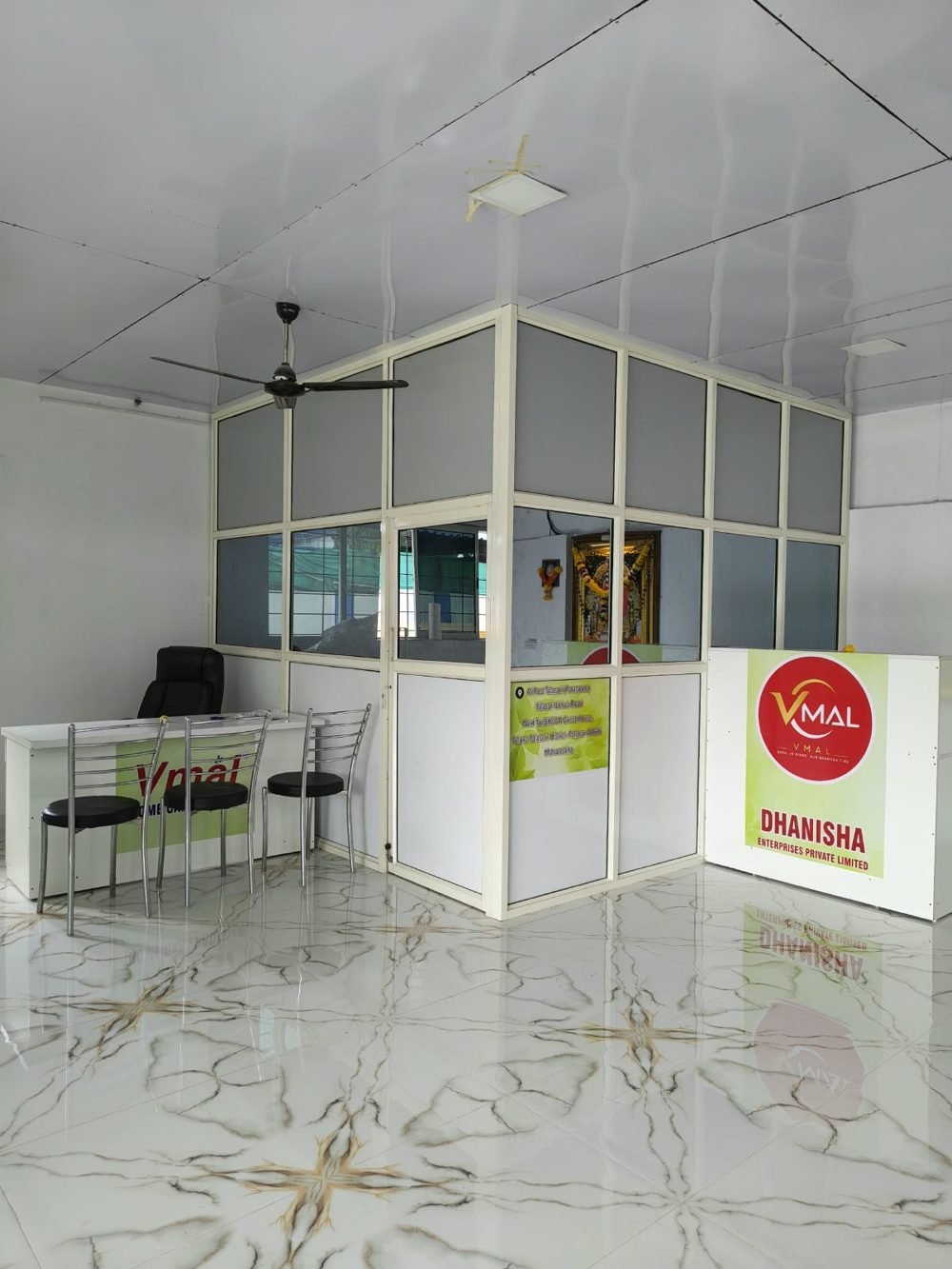 Dhanisha Enterprises office cabin