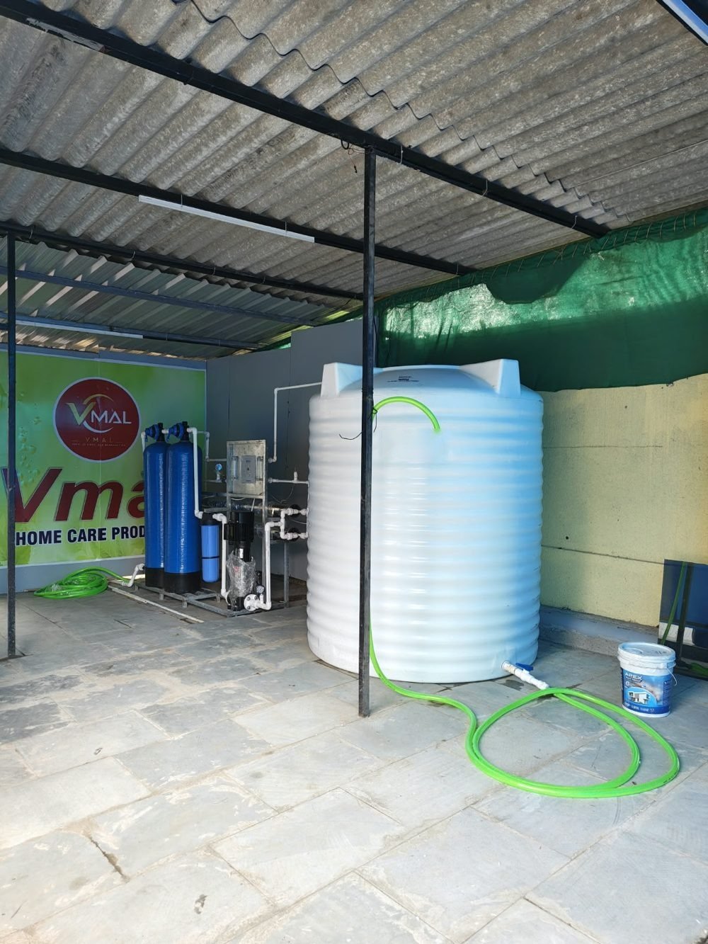 Water storage tank at the VMAL plant